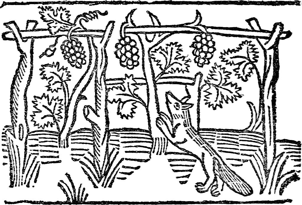 Woodblock illustration from an English edition of Aesop's Fables. Aesop was classical literature's moralist, and his lessons ring true today.