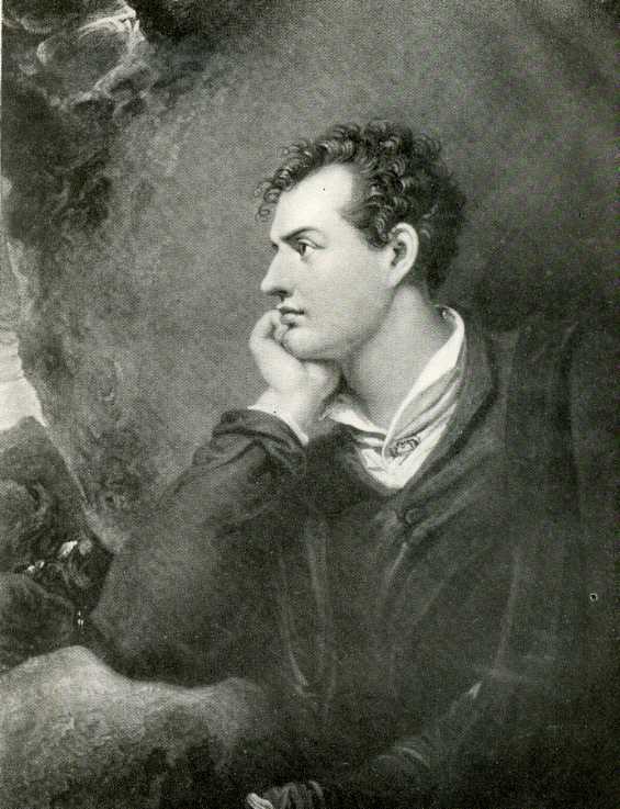 Portrait of Lord Byron, whose verse prosody makes his poems sound exquisite.